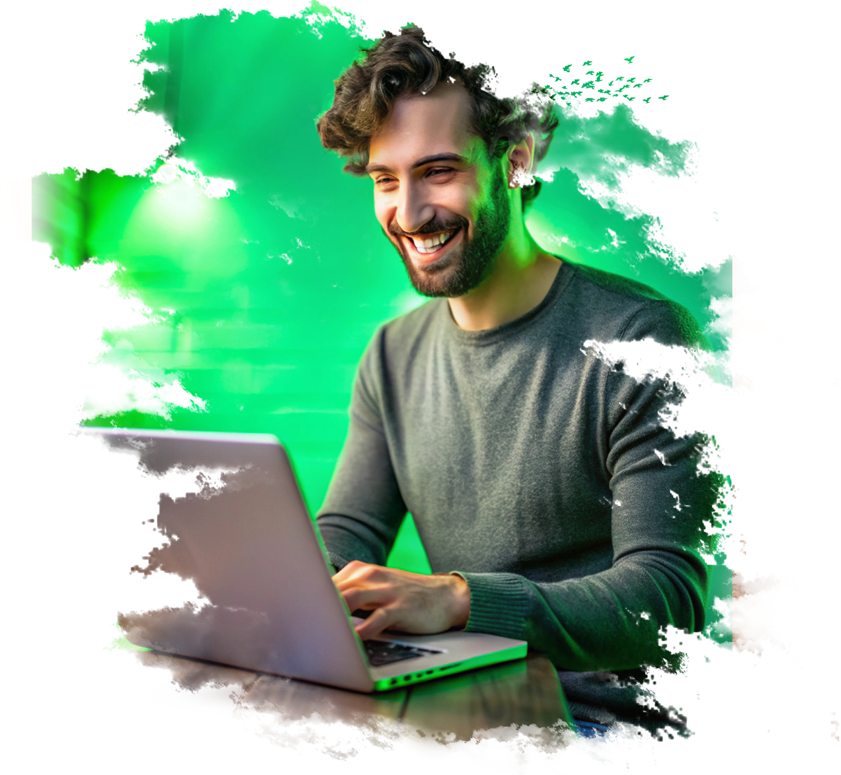 Profissional Play Soluções com laptop